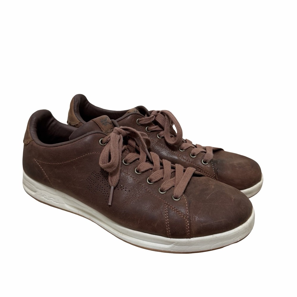 Kuru Roam Classic Court Leather Lace Up Sneaker Mens US 12 EU 46 Clove Brown - Picture 2 of 16